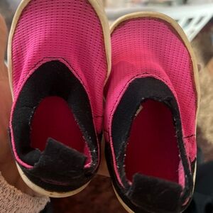 Nike Kids Pink and Black Slip-On rare water shoes